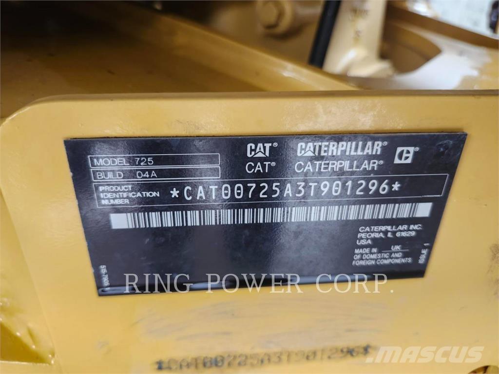 CAT 725TG Belden kirma kaya kamyonu