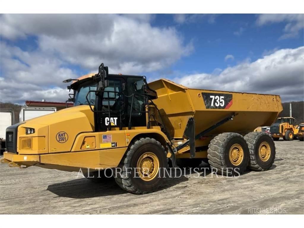 CAT 735 Belden kirma kaya kamyonu