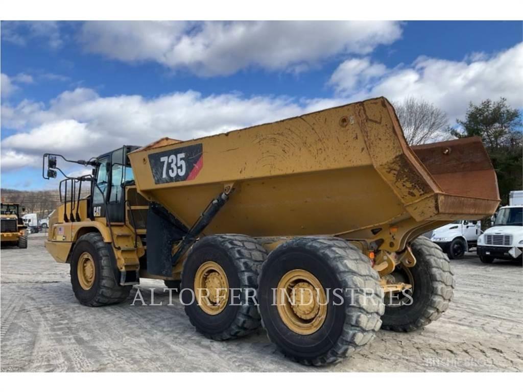 CAT 735 Belden kirma kaya kamyonu