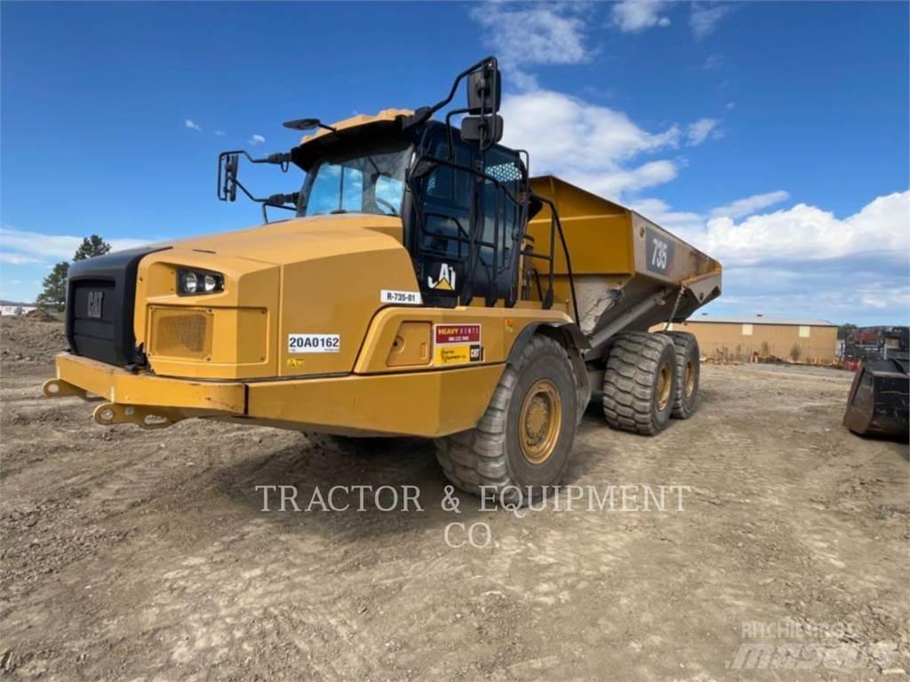 CAT 735 Belden kirma kaya kamyonu
