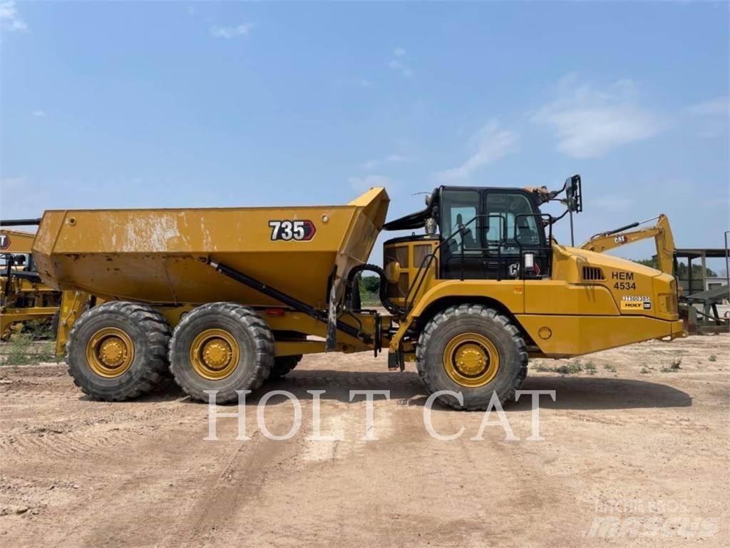 CAT 735 Belden kirma kaya kamyonu