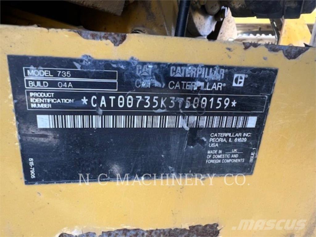 CAT 735 Belden kirma kaya kamyonu