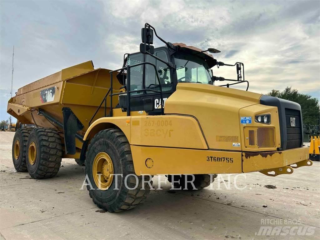 CAT 745 Belden kirma kaya kamyonu