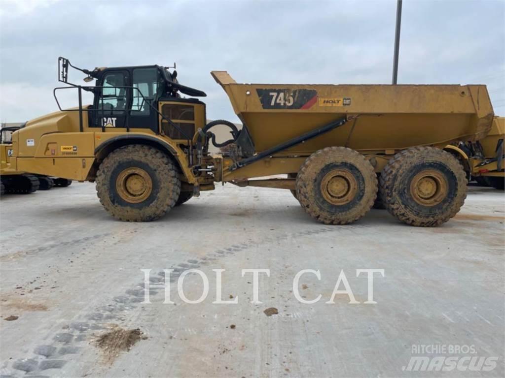 CAT 745 Belden kirma kaya kamyonu