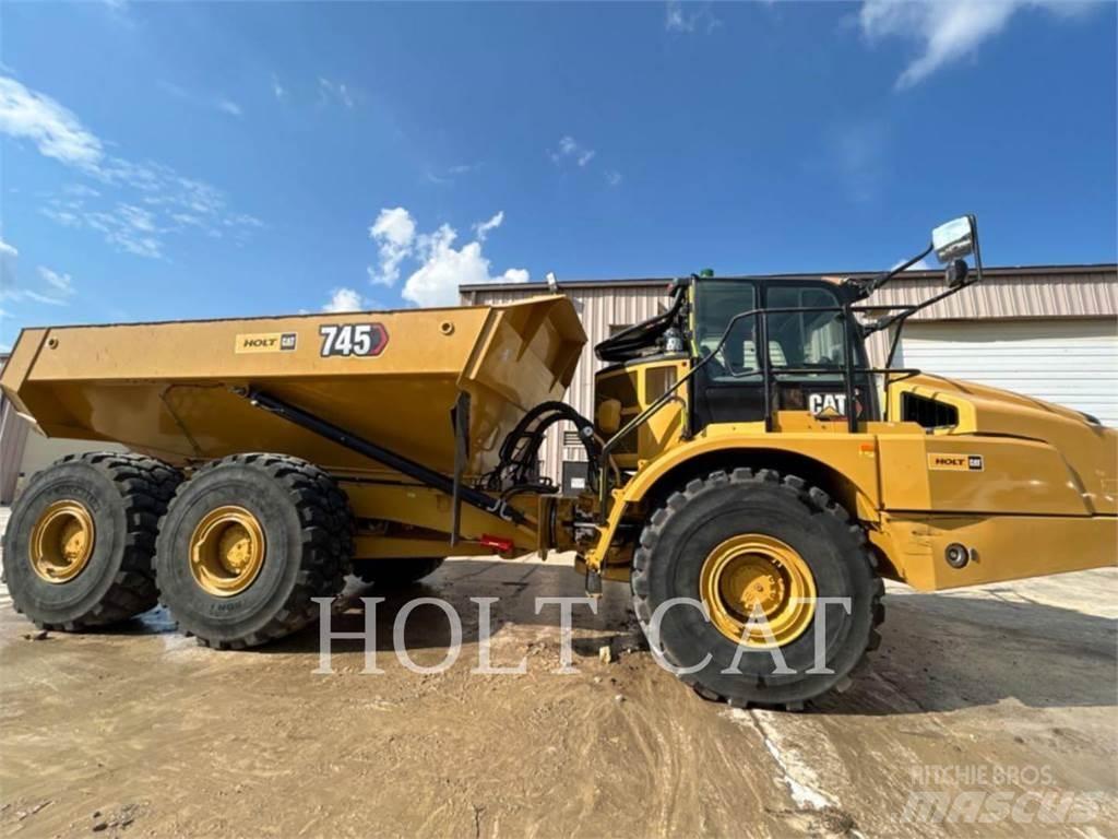 CAT 745 Belden kirma kaya kamyonu