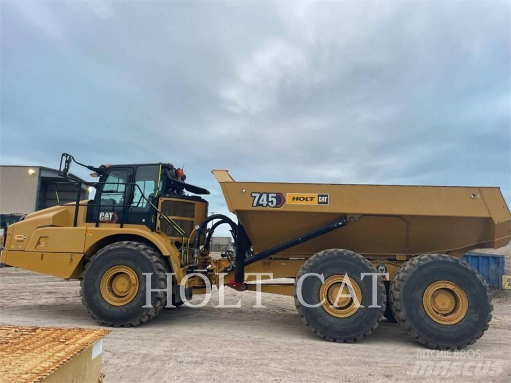 CAT 745 Belden kirma kaya kamyonu
