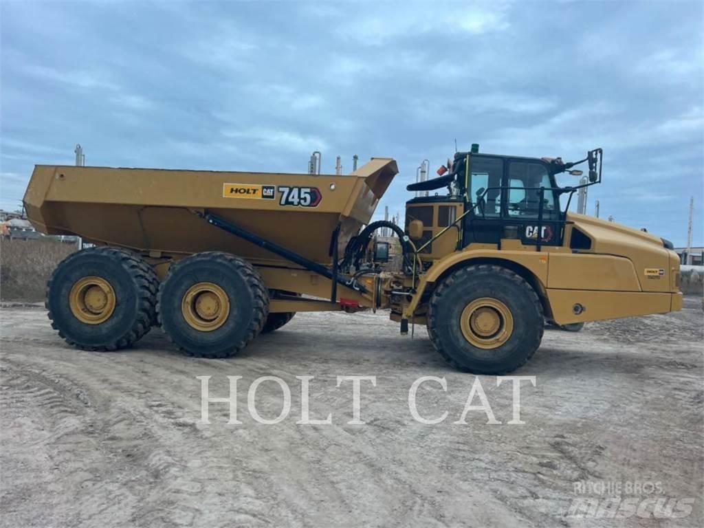 CAT 745 Belden kirma kaya kamyonu