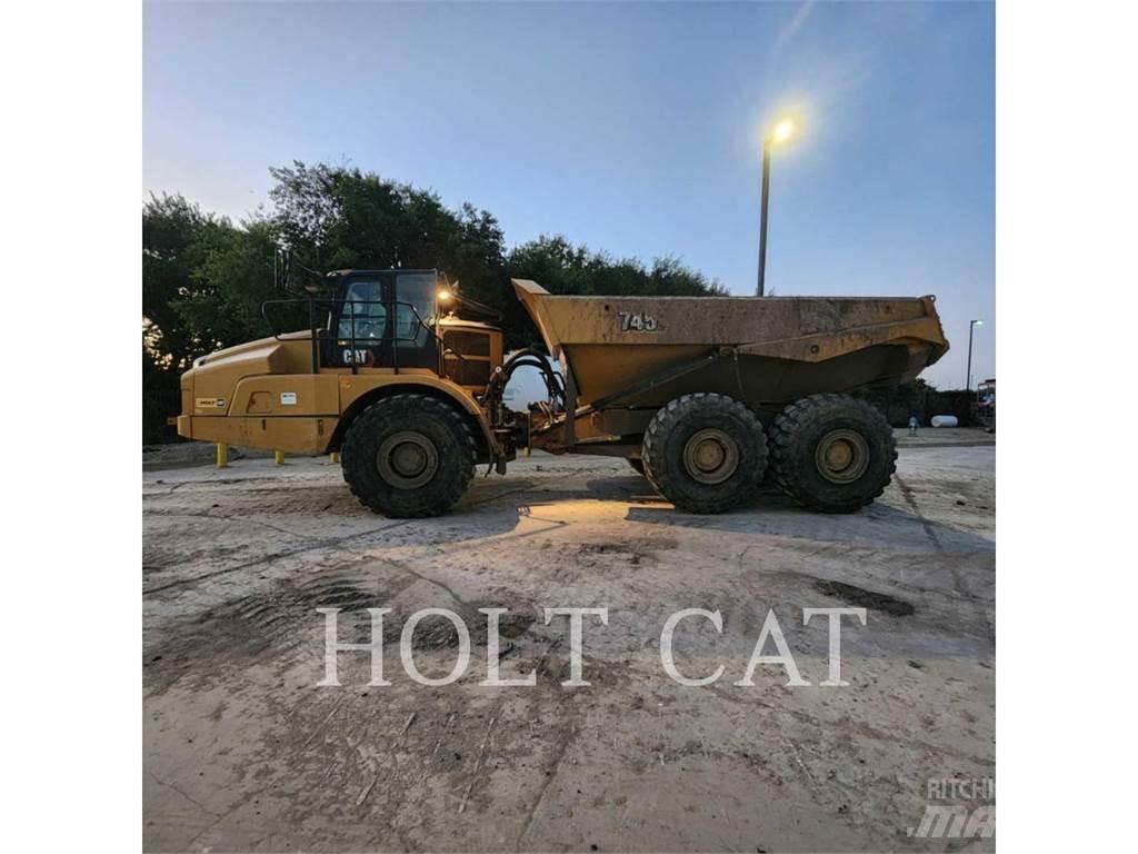 CAT 745 Belden kirma kaya kamyonu