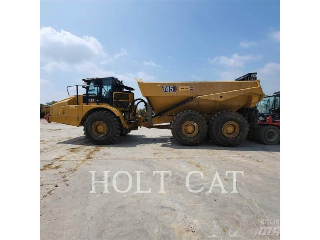 CAT 745 Belden kirma kaya kamyonu