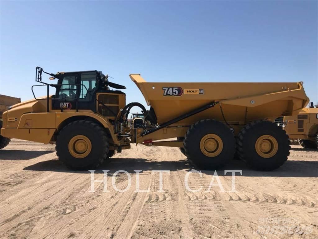 CAT 745 Belden kirma kaya kamyonu
