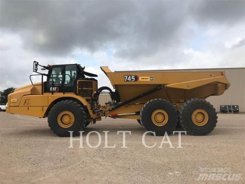 CAT 745 Belden kirma kaya kamyonu
