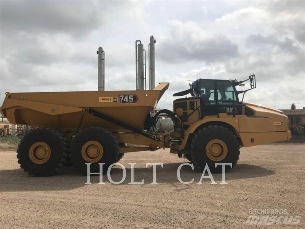 CAT 745 Belden kirma kaya kamyonu