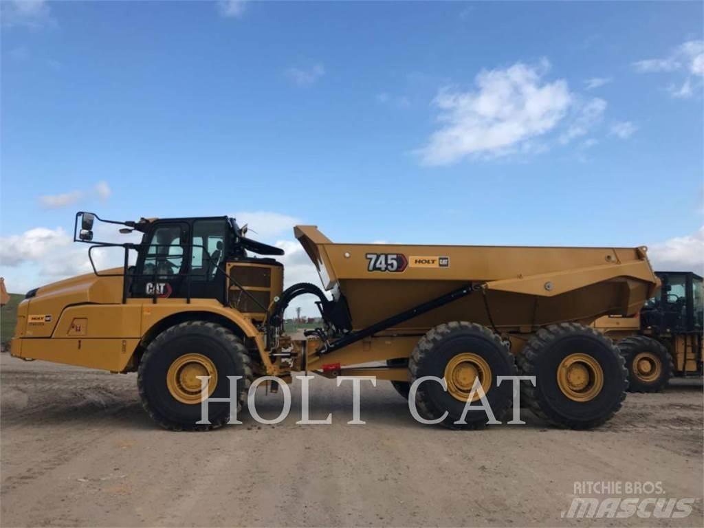 CAT 745 Belden kirma kaya kamyonu