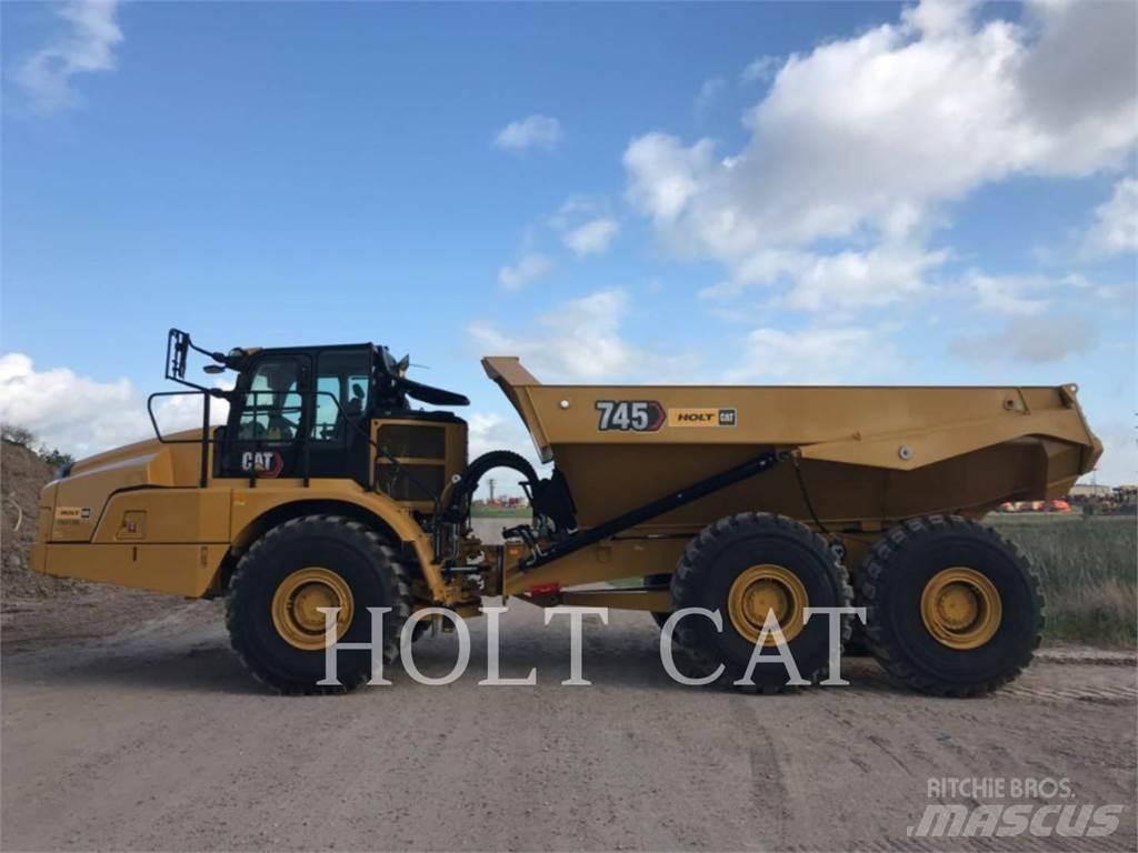 CAT 745 Belden kirma kaya kamyonu
