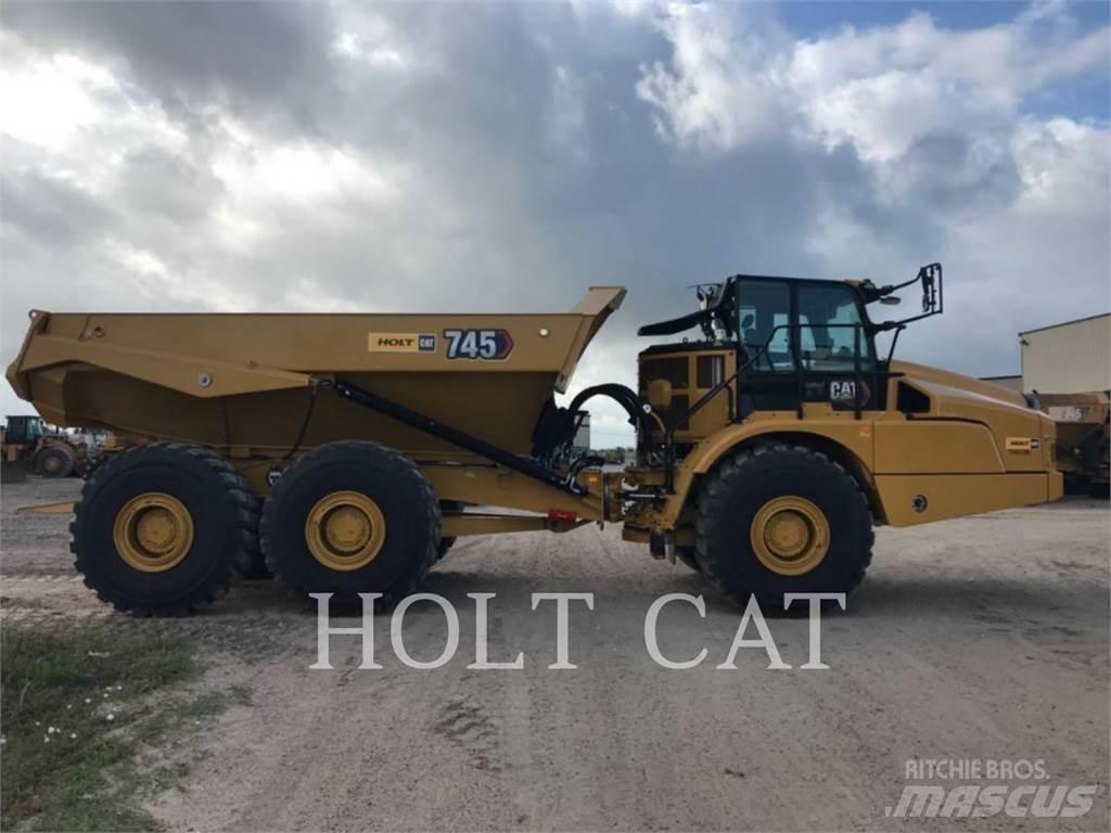 CAT 745 Belden kirma kaya kamyonu