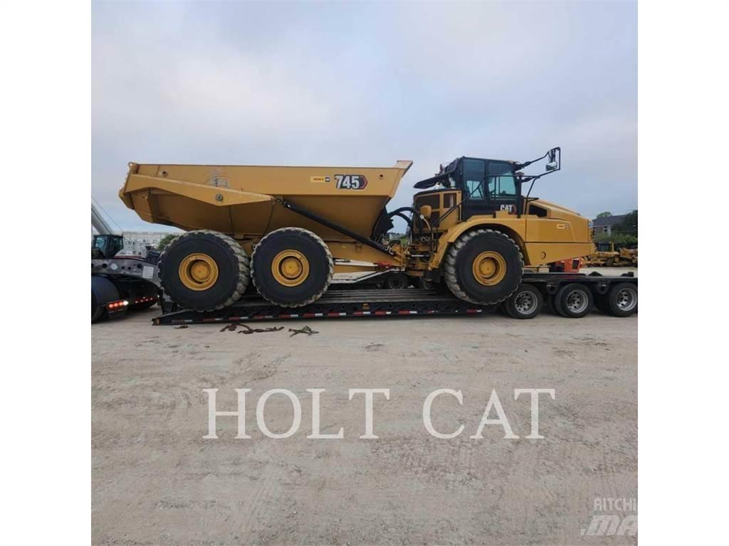 CAT 745 Belden kirma kaya kamyonu