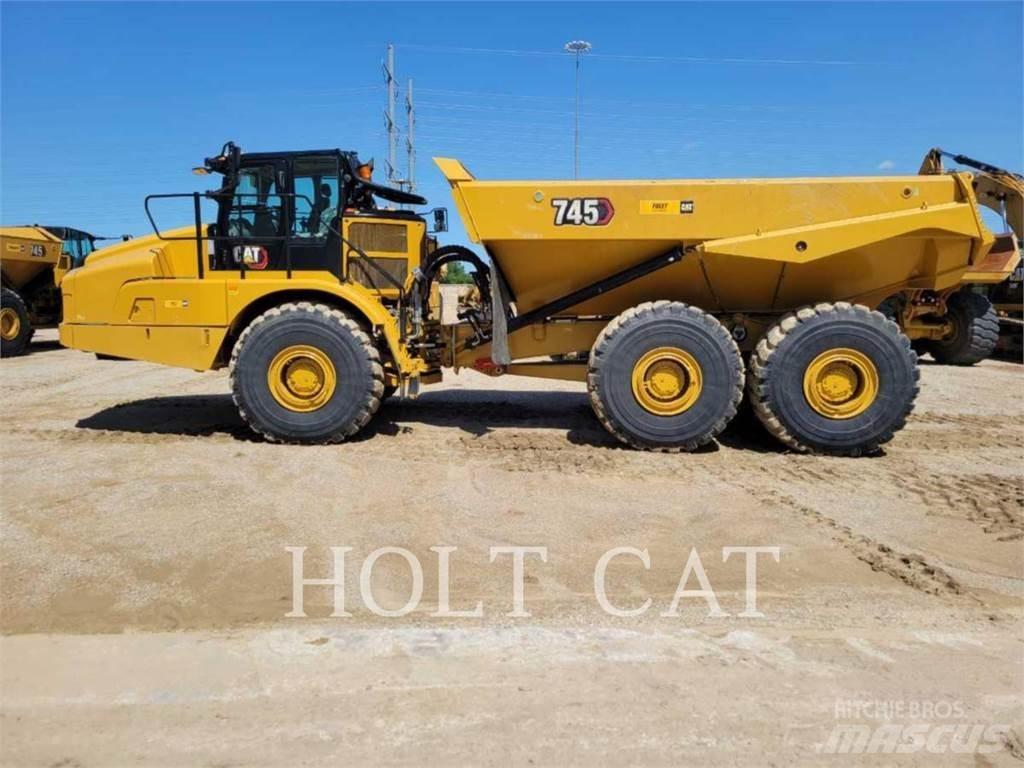 CAT 745 Belden kirma kaya kamyonu