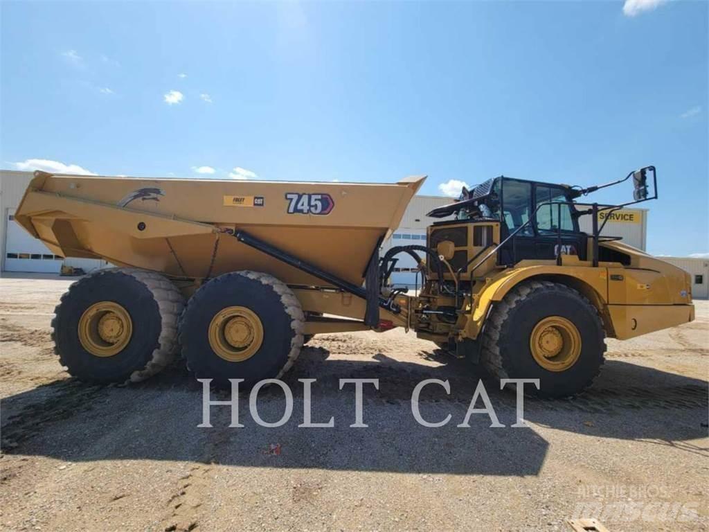 CAT 745 Belden kirma kaya kamyonu