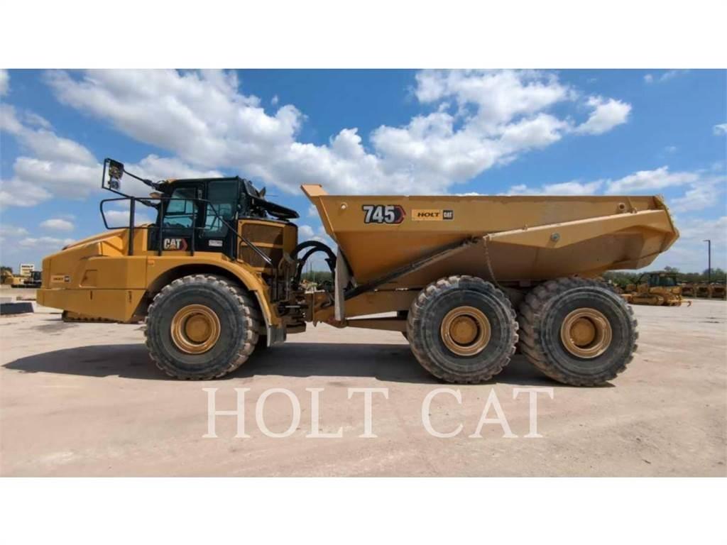 CAT 745 Belden kirma kaya kamyonu