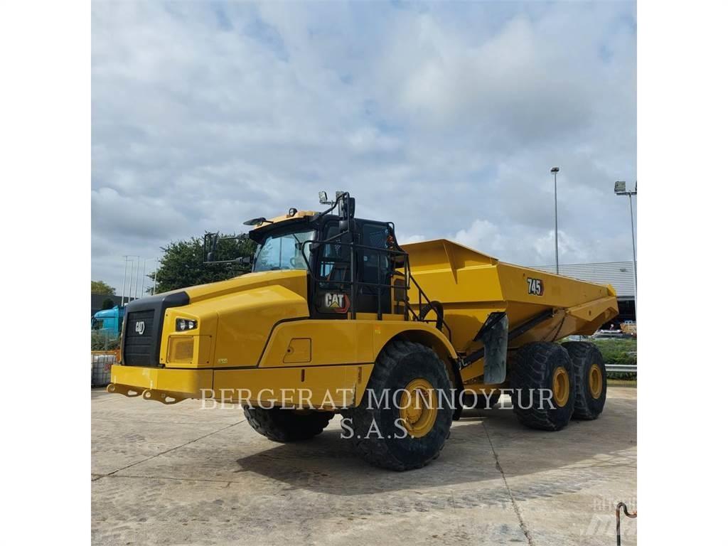 CAT 745 Belden kirma kaya kamyonu