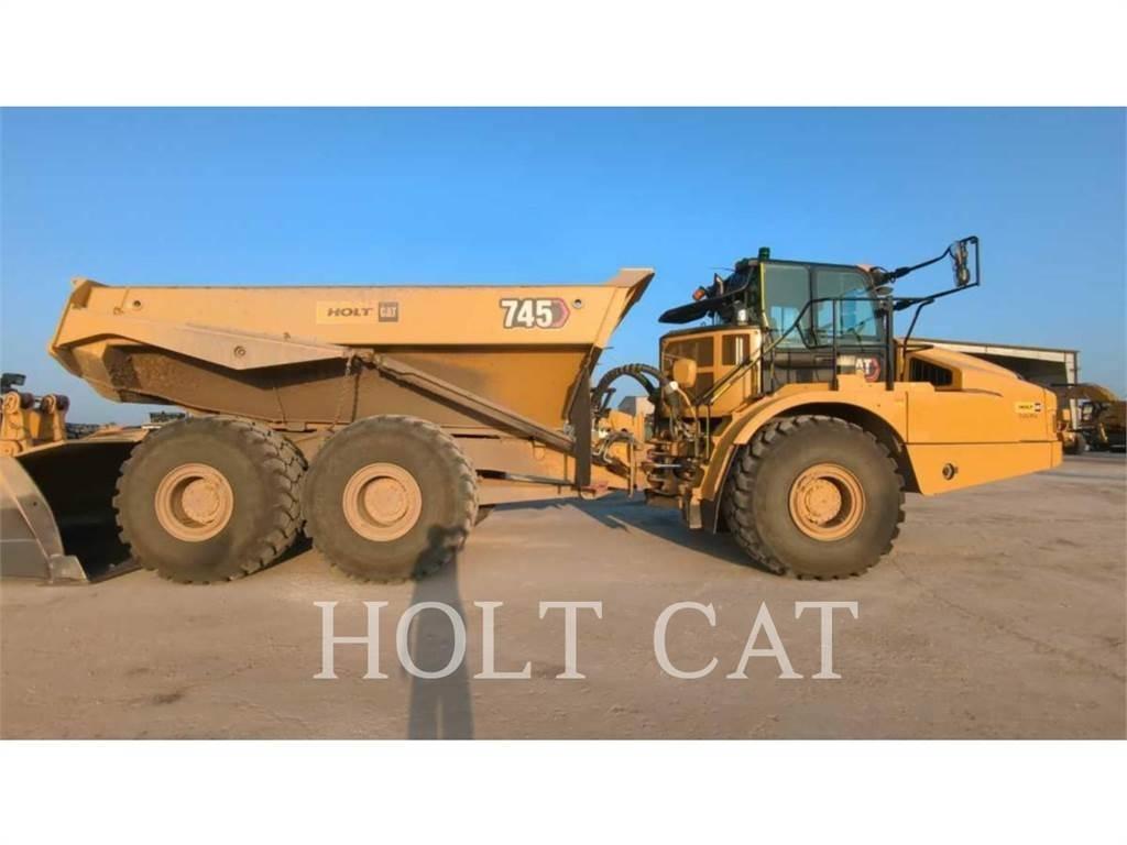 CAT 745 Belden kirma kaya kamyonu