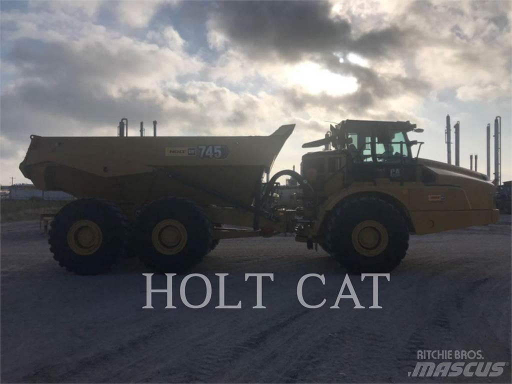 CAT 745 Belden kirma kaya kamyonu