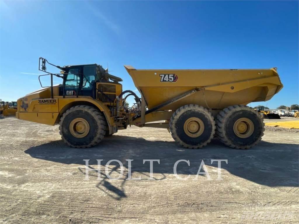 CAT 745 Belden kirma kaya kamyonu