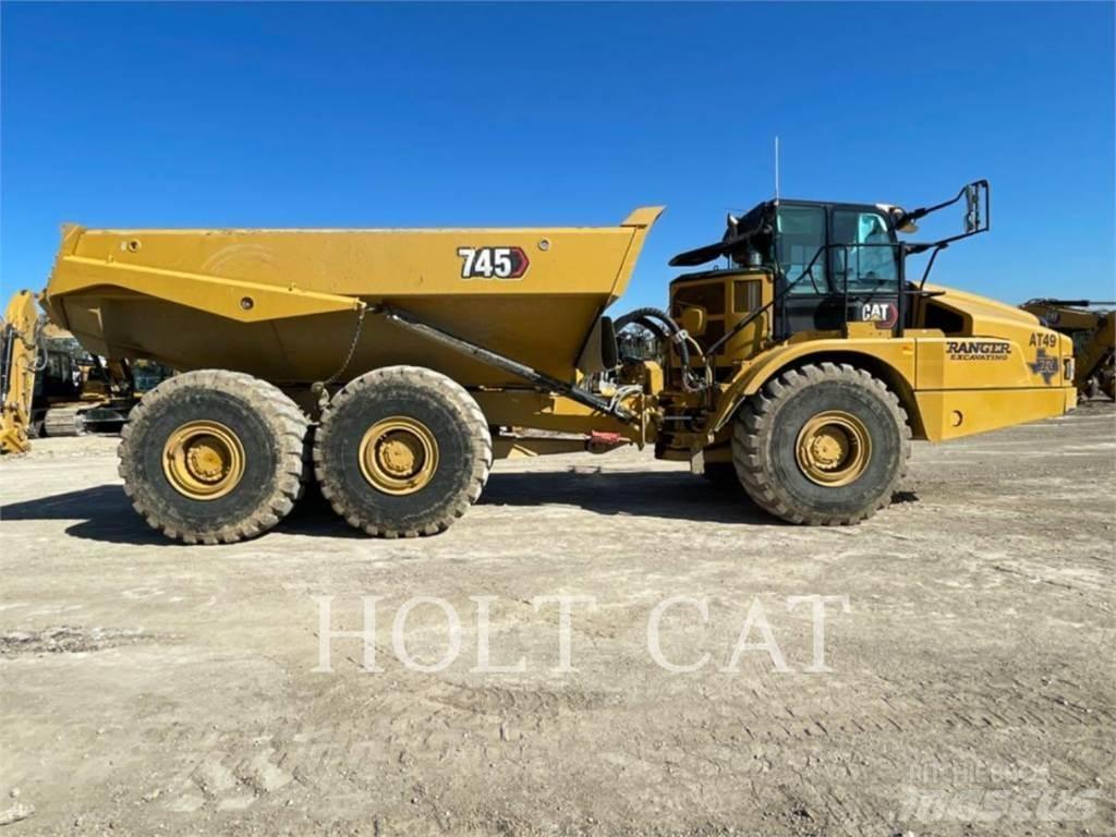 CAT 745 Belden kirma kaya kamyonu