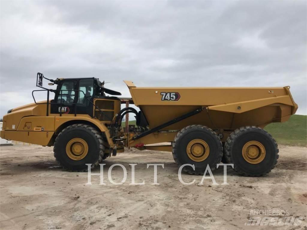 CAT 745 Belden kirma kaya kamyonu