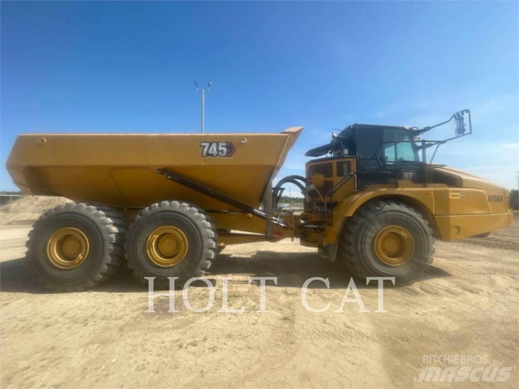 CAT 745 Belden kirma kaya kamyonu