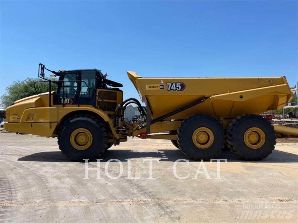 CAT 745 Belden kirma kaya kamyonu