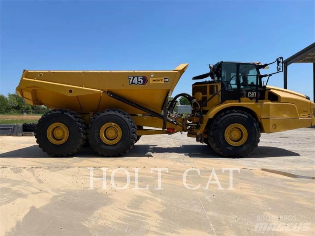 CAT 745 Belden kirma kaya kamyonu