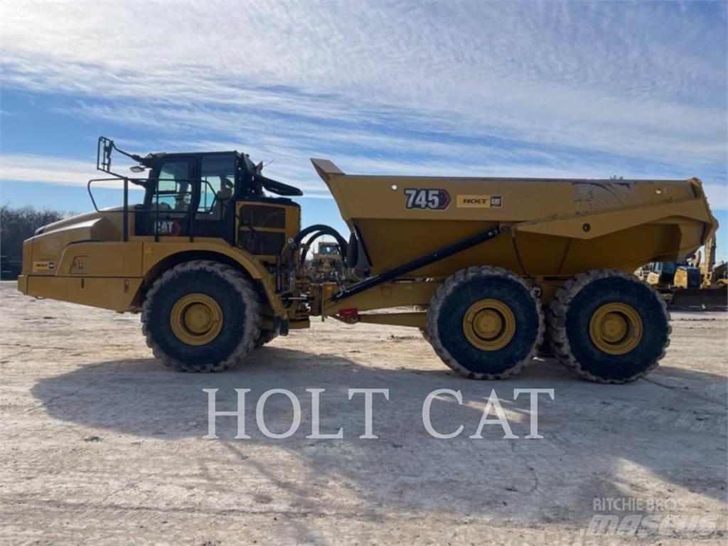 CAT 745 Belden kirma kaya kamyonu