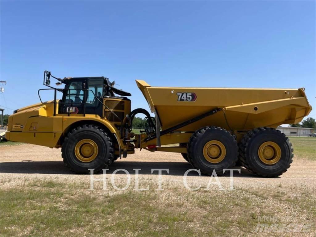 CAT 745 Belden kirma kaya kamyonu