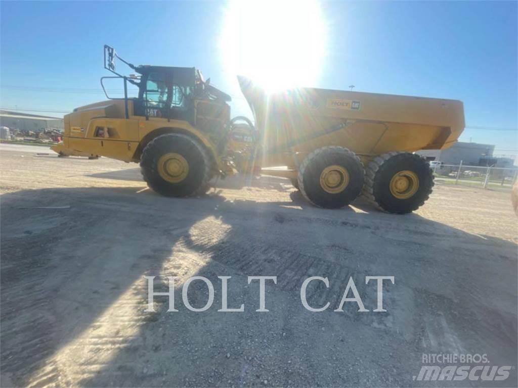 CAT 745 Belden kirma kaya kamyonu