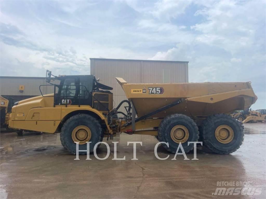 CAT 745 Belden kirma kaya kamyonu