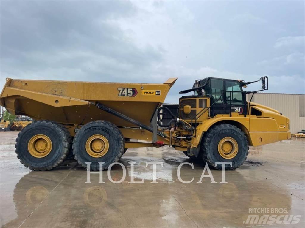 CAT 745 Belden kirma kaya kamyonu