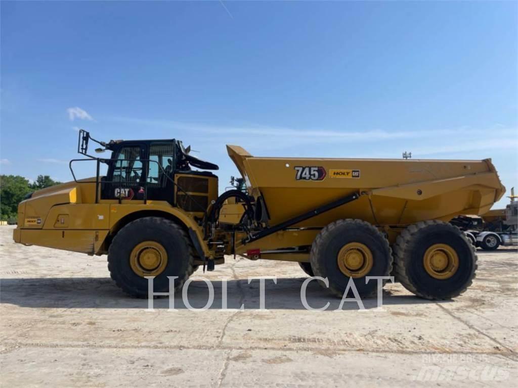 CAT 745 Belden kirma kaya kamyonu
