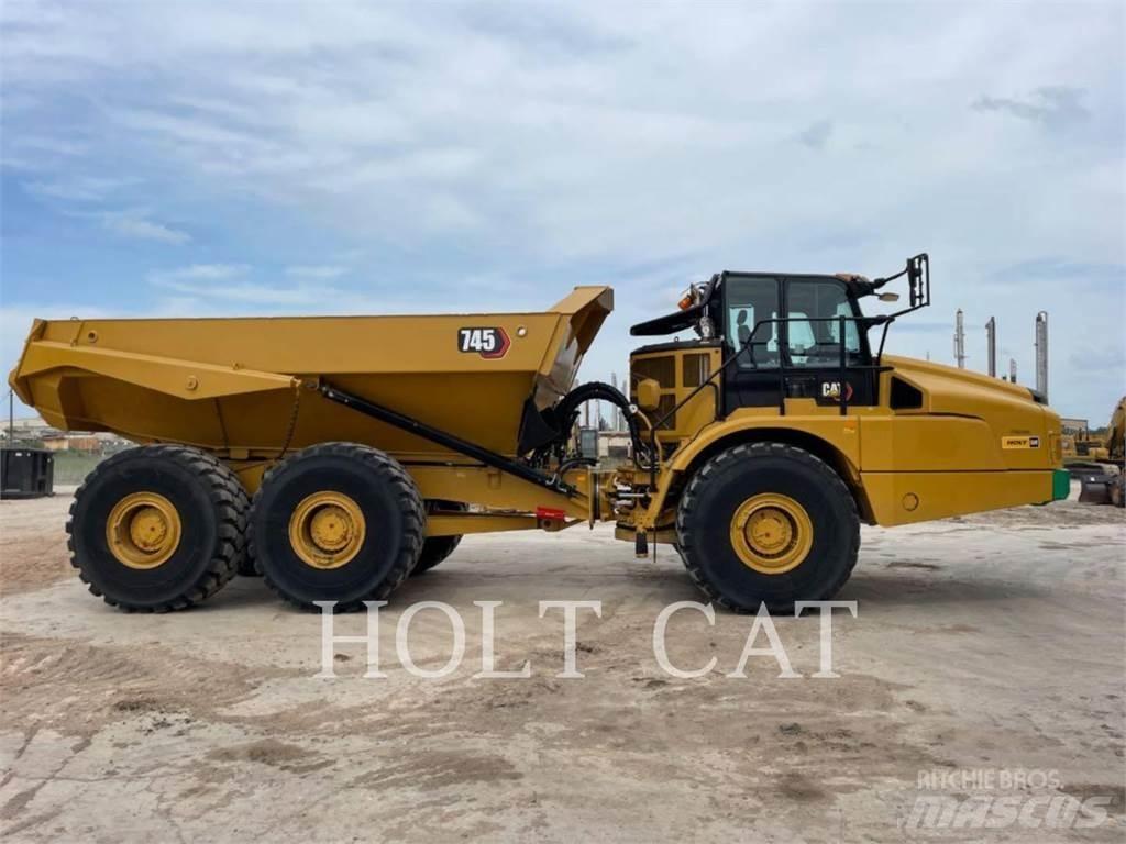 CAT 745 Belden kirma kaya kamyonu