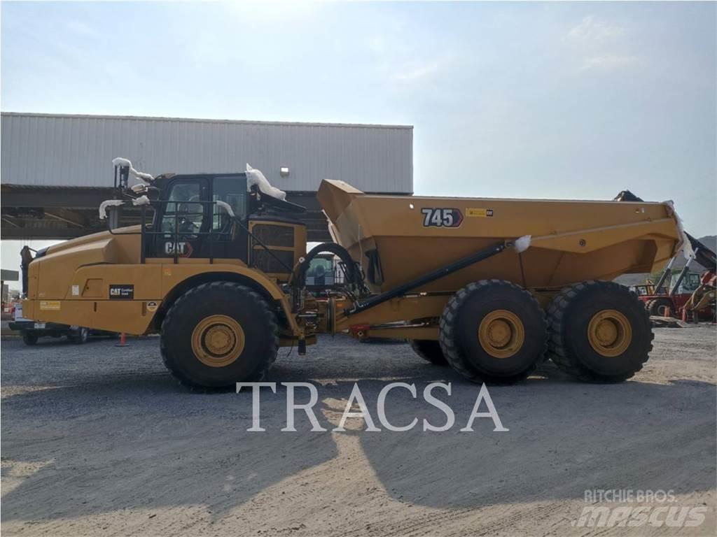 CAT 745 Belden kirma kaya kamyonu