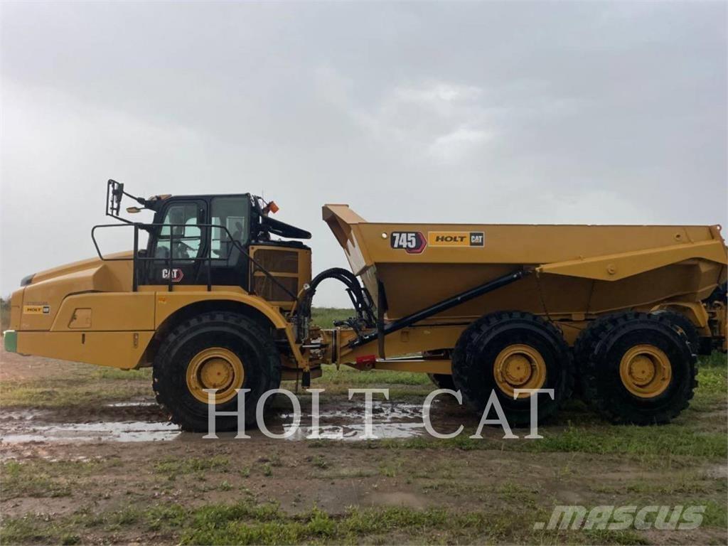CAT 745 Belden kirma kaya kamyonu