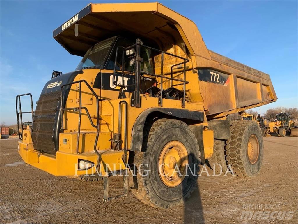 CAT 772 Belden kirma kaya kamyonu