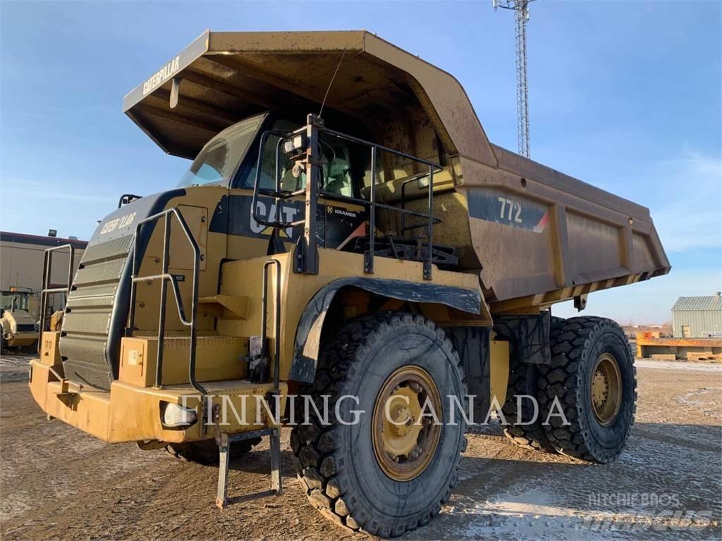 CAT 772 Belden kirma kaya kamyonu