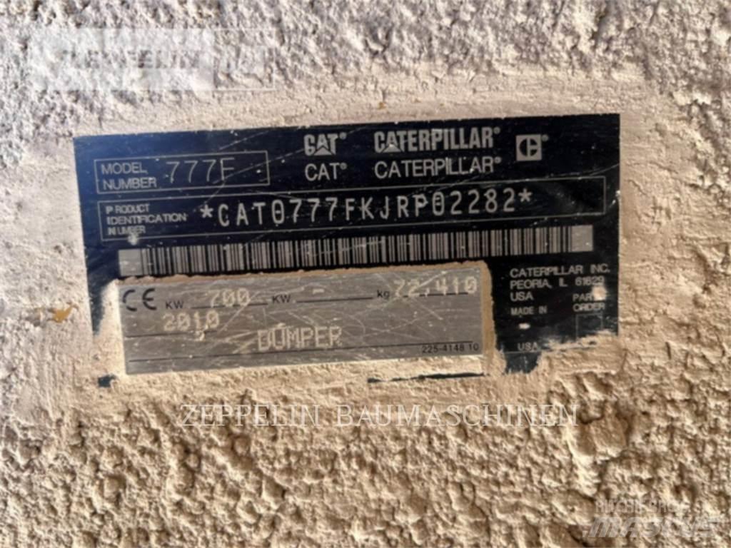 CAT 777F Belden kirma kaya kamyonu