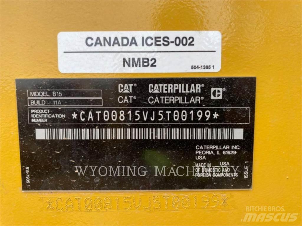 CAT 815 Zemin sıkıştırma makineleri