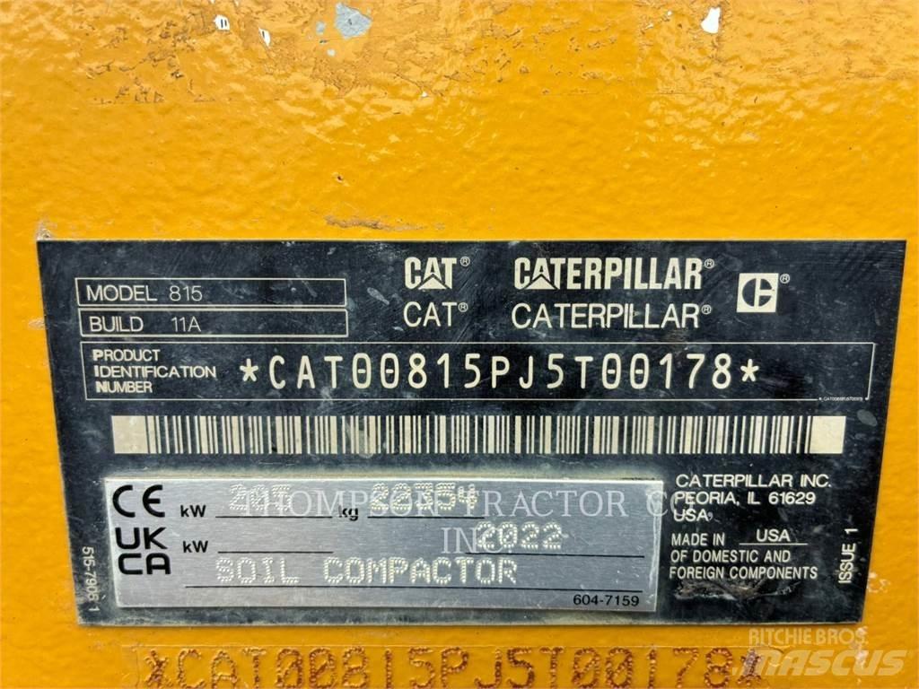 CAT 815 Zemin sıkıştırma makineleri