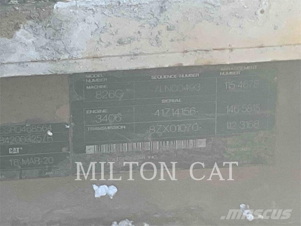 CAT 826G Zemin sıkıştırma makineleri