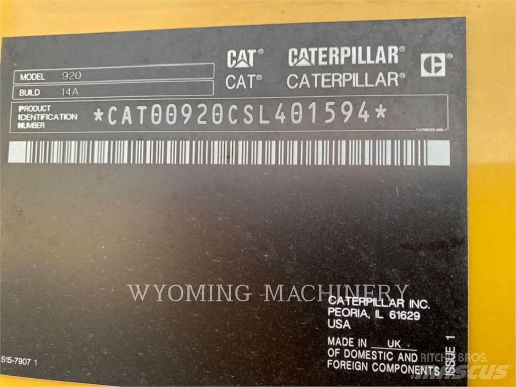 CAT 920 Tekerlekli yükleyiciler