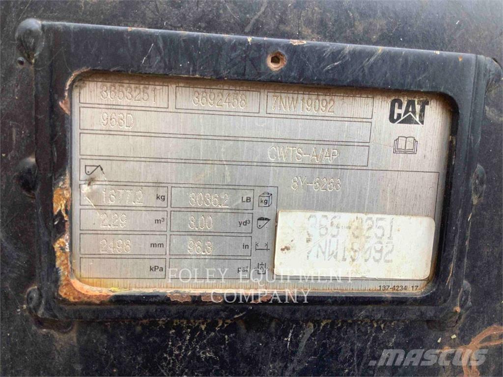 CAT 963K Paletli yükleyiciler