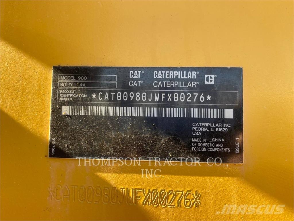 CAT 980 Tekerlekli yükleyiciler